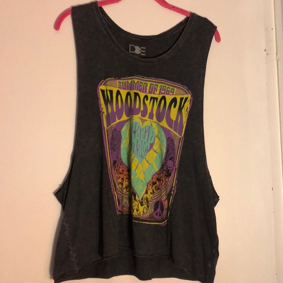 Urban Outfitters Tops - Urban Outfitters Woodstock logo muscle tee